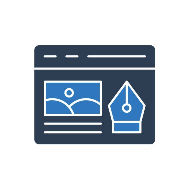 Web Tasarım Simgesi - Tarayıcı Simgesi Sembolü