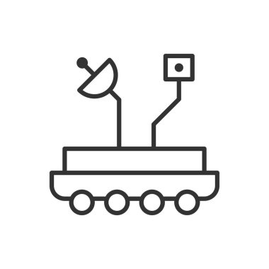 Ay Gezgini Simgesi Sembol Vektörü