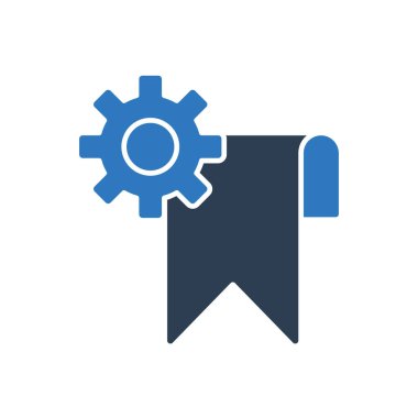 Yer İmi Simgesi Ayarlama Simgesi Vektörü