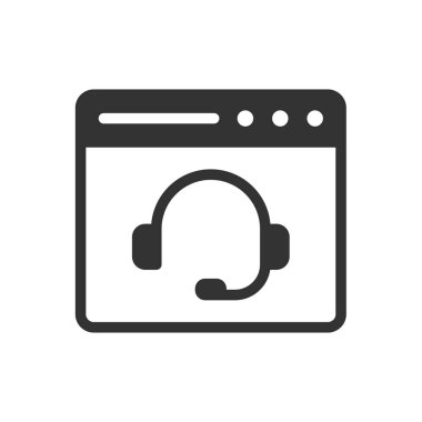Çevrimiçi Çağrı Merkezi Simgesi - Müşteri Desteği Simgesi