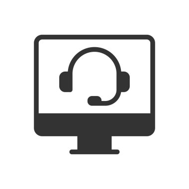 Çevrimiçi Çağrı Merkezi Simgesi - Müşteri Desteği Simgesi