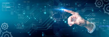 İnsan yeni hologram teknolojisi kullanıyor.