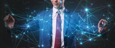 İnsan yeni hologram teknolojisi kullanıyor.