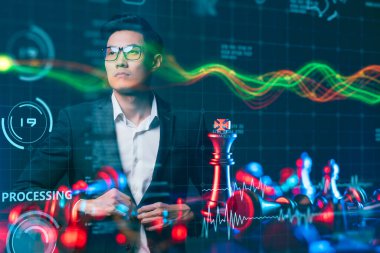 İnsan yeni hologram teknolojisi kullanıyor.