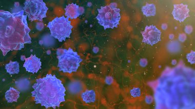 Coronavirus temalı illüstrasyon, salgın konsepti