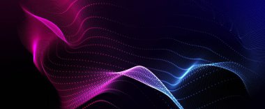 soyut neon ışıklandırılmış arkaplan, dijital sanat