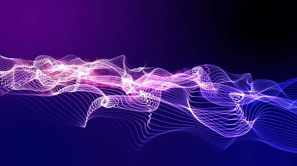 soyut neon ışıklandırılmış arkaplan, dijital sanat