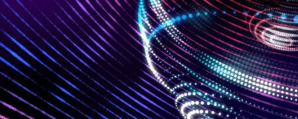 neon lights moving in round shape, abstract wallpaper