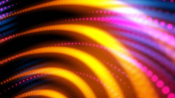 Neonová Světla Pohybující Kulatém Tvaru Abstraktní Tapety — Stock fotografie