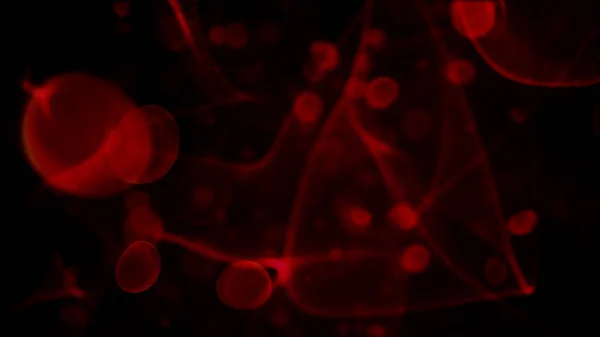 Blood cells and viruses, biology concept background