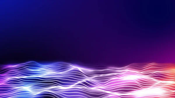 Abstract Neon Illuminated Background Digital Art — Stock Photo, Image