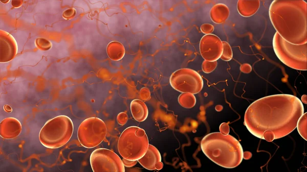 Bloedcellen Rendering Biologie Concept Behang — Stockfoto