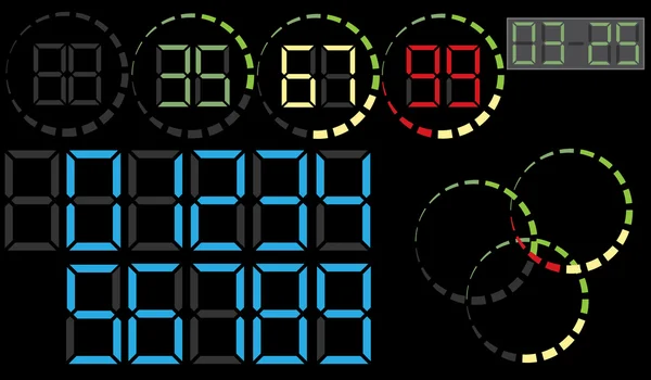 Elektronische Zifra — Stockvektor