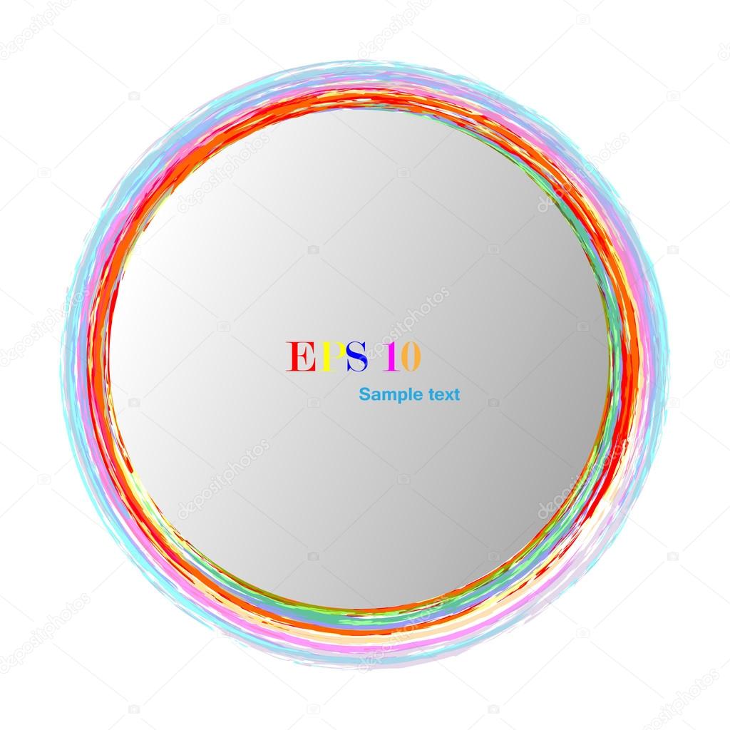 Iridescent round logo