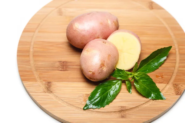 Fesleğenli taze patates — Stok fotoğraf