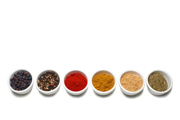 Spices in cups — Stock Photo, Image