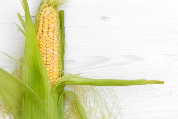 Green Corn Cob Husks — Stock Photo, Image