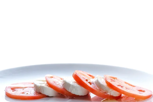 カプレーゼ。トマトとモッツァレラチーズ — ストック写真