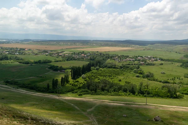 Vista Dall Alto Verso Valle Verde — Foto Stock