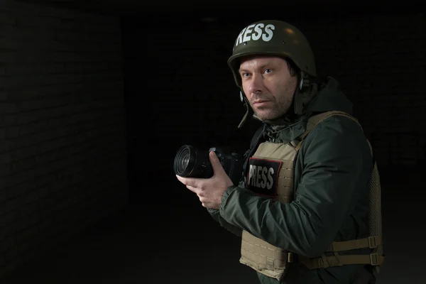 Fotoğrafçı yelek ve kask