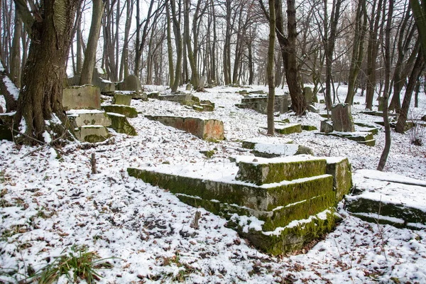 Παλιό Ιστορικό Νεκροταφείο Στην Πολωνία — Φωτογραφία Αρχείου