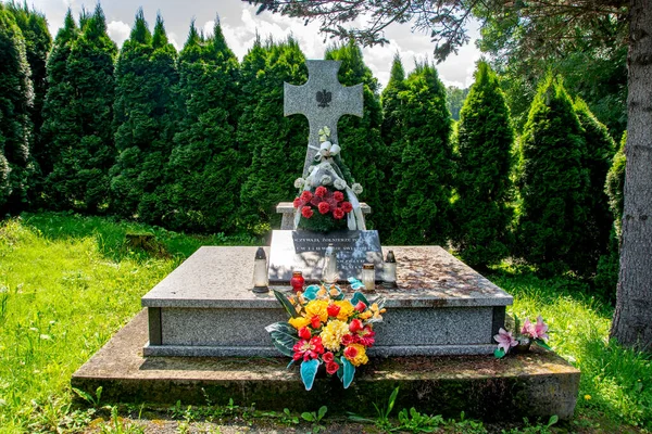 ポーランドの古い歴史的墓地 ロイヤリティフリーのストック画像