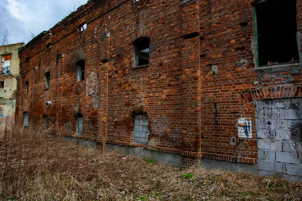 Ruinas Molino Grano Bieczyce — Foto de Stock