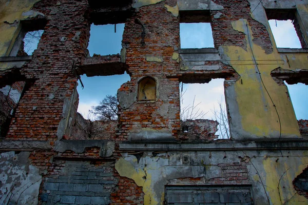 Rovine Mulino Grano Bieczyce — Foto Stock