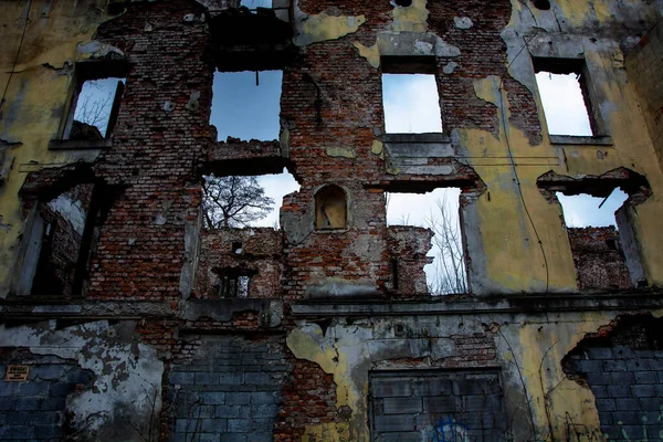 Ruins Grain Mill Bieczyce — Stock Photo, Image