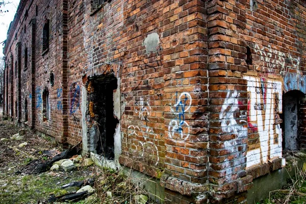 Ruinas Molino Grano Bieczyce — Foto de Stock