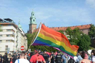 Krakow 'da LGBT yürüyüşü