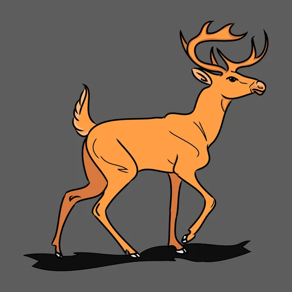 Forest fallow deer 0 — Stock Vector