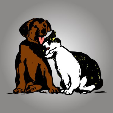 kedi ve köpek yavrusu