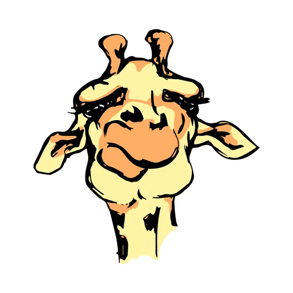 Голова жирафа 1 — стоковый вектор