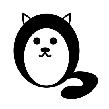 Yuvarlak kedi kontur