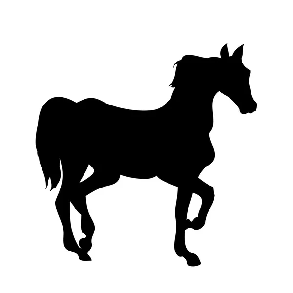 Silueta de caballo encanto — Archivo Imágenes Vectoriales