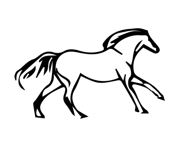 Un circuit de galop de cheval — Image vectorielle