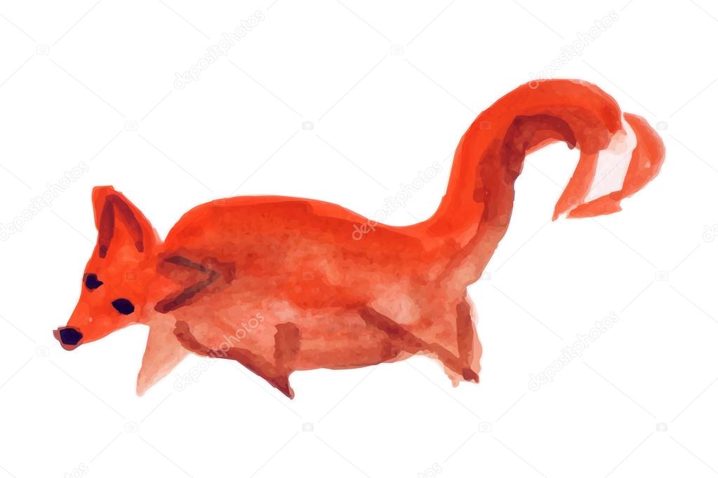 Funny Fox (collection animals) a child's drawing