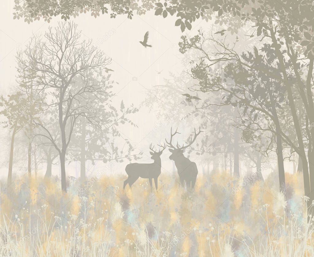 deer in the forest