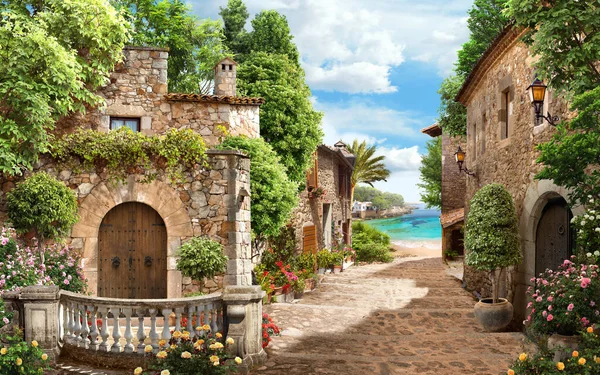 Vecchia Casa Nel Villaggio — Foto Stock