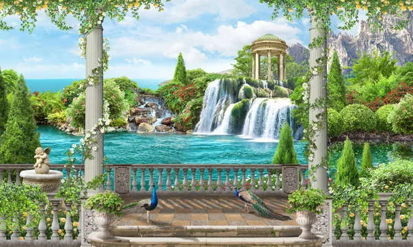 Parktaki çeşme