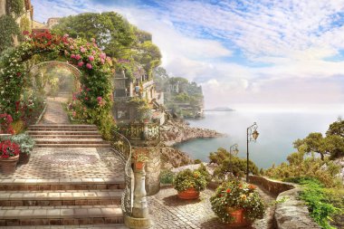 Duvar Caddesi Deniz Bahçesi Çiçekleri eski