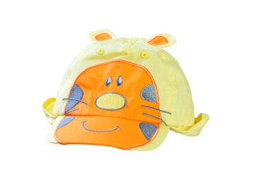 Kap küçük çocuk beyaz arka planı için