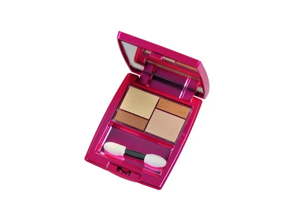 Makeup colorful eyeshadow  palettes isolated on white background — Stock Photo, Image