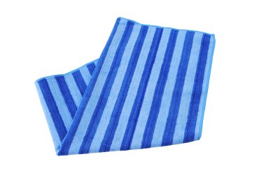 A beach striped towel, isolated a white clipart