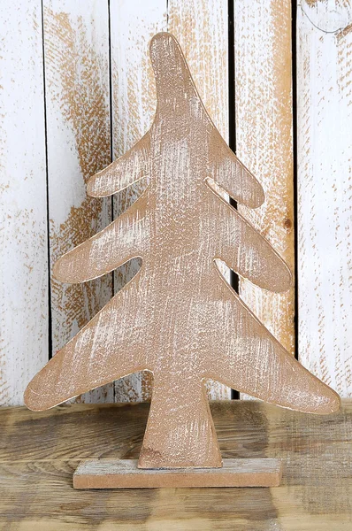 Primer plano abeto de Navidad de madera — Foto de Stock