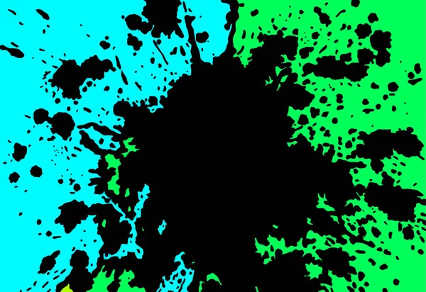 Gradient background with splashes of black paint