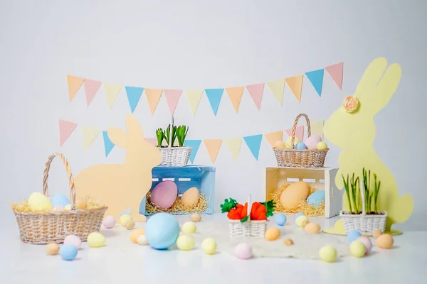 Easter decoration of the room or studio — Stock Photo, Image