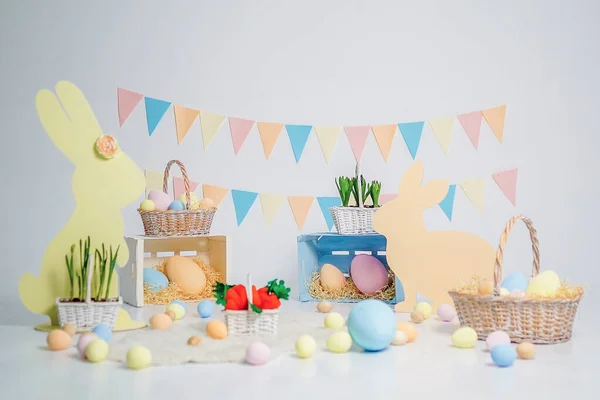 Easter decoration of the room or studio — Stock Photo, Image