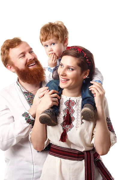 Ukrainisches Familienstudio gedreht — Stockfoto